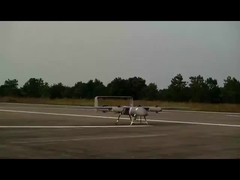 Industrie-UAV-Drohne mit vier Armen und acht Rotoren führt zu starker Windwiderstandsfähigkeit